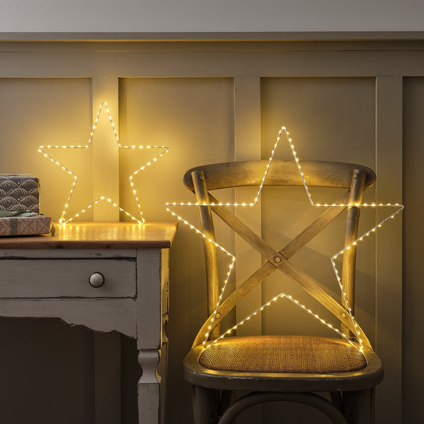 LED Sterne Kaminsims Weihnachtsgirlande