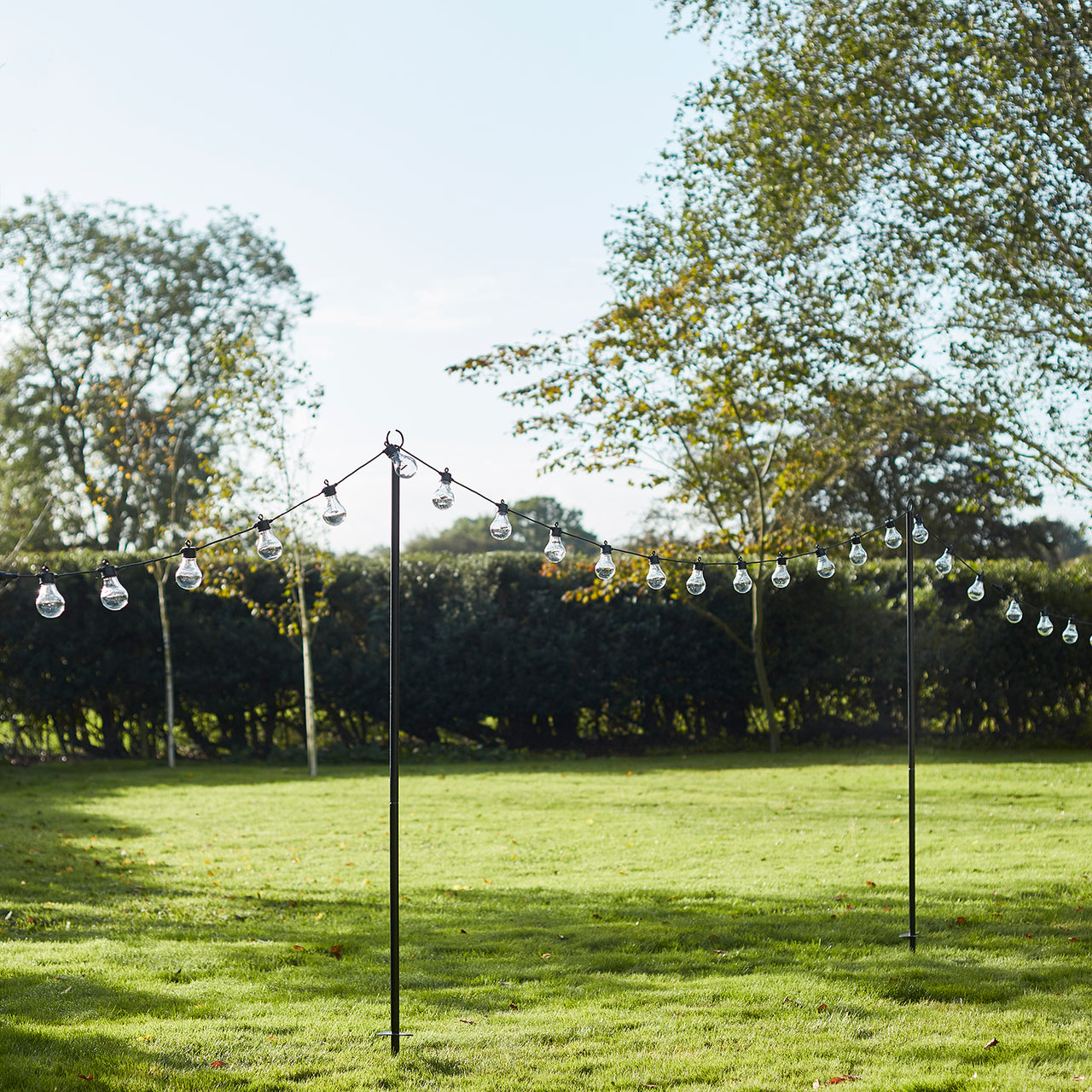 2er Set Party Lichterketten Mast 2,75m