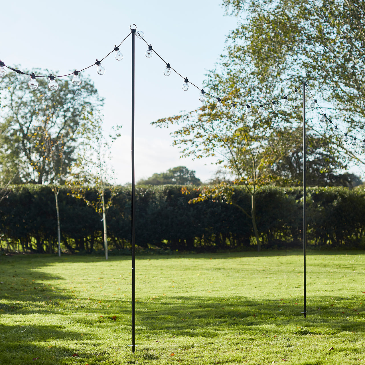 3er Set Party Lichterketten Mast 2,75m