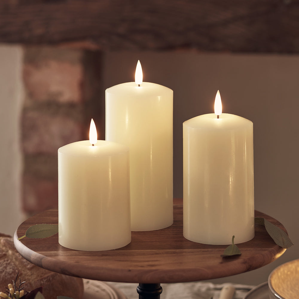 TruGlow® LED Kerzen Echtwachs Trio