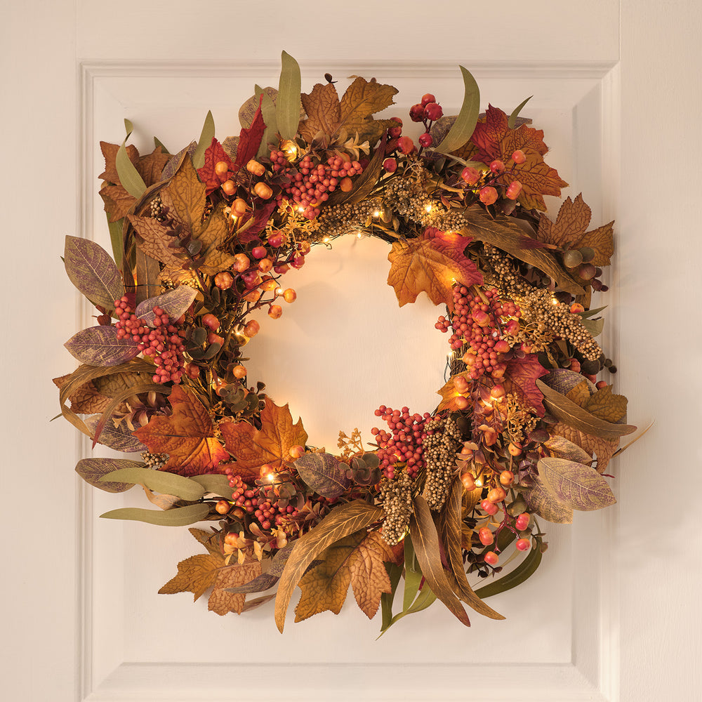 LED‑Herbstkranz 