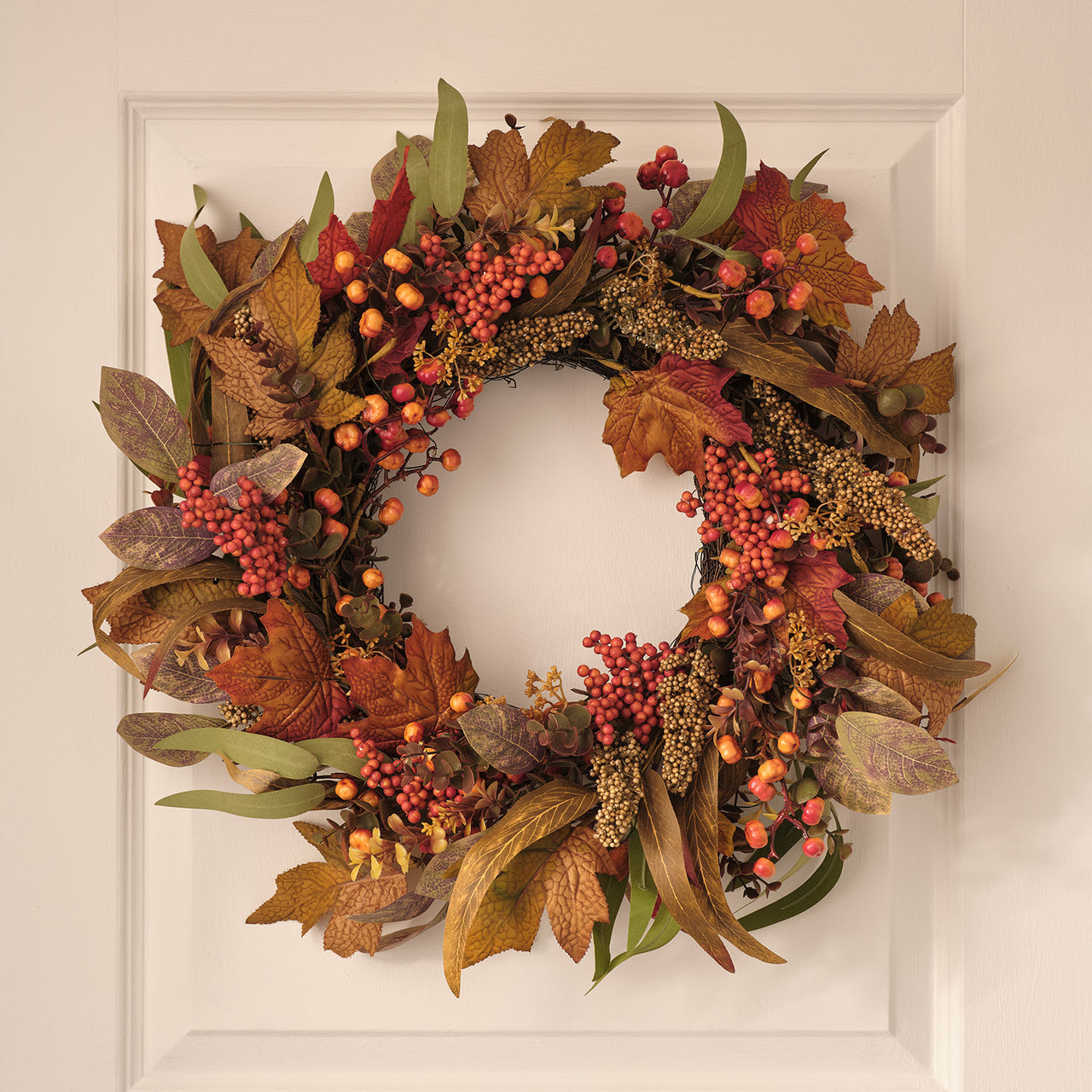 60 cm LED-Herbstkranz