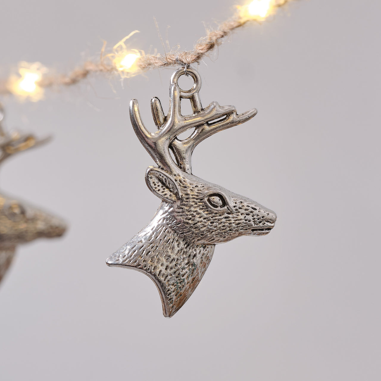 10er LED-Mikro-Weihnachtslichterkette Rentiere