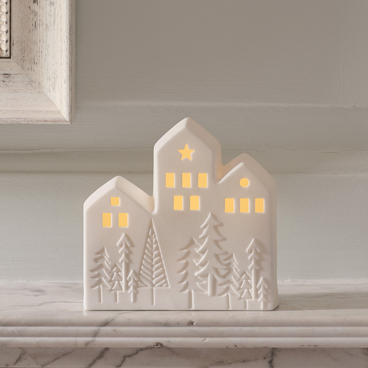 Leuchtendes Weihnachts-Deko-Set für das Fenster