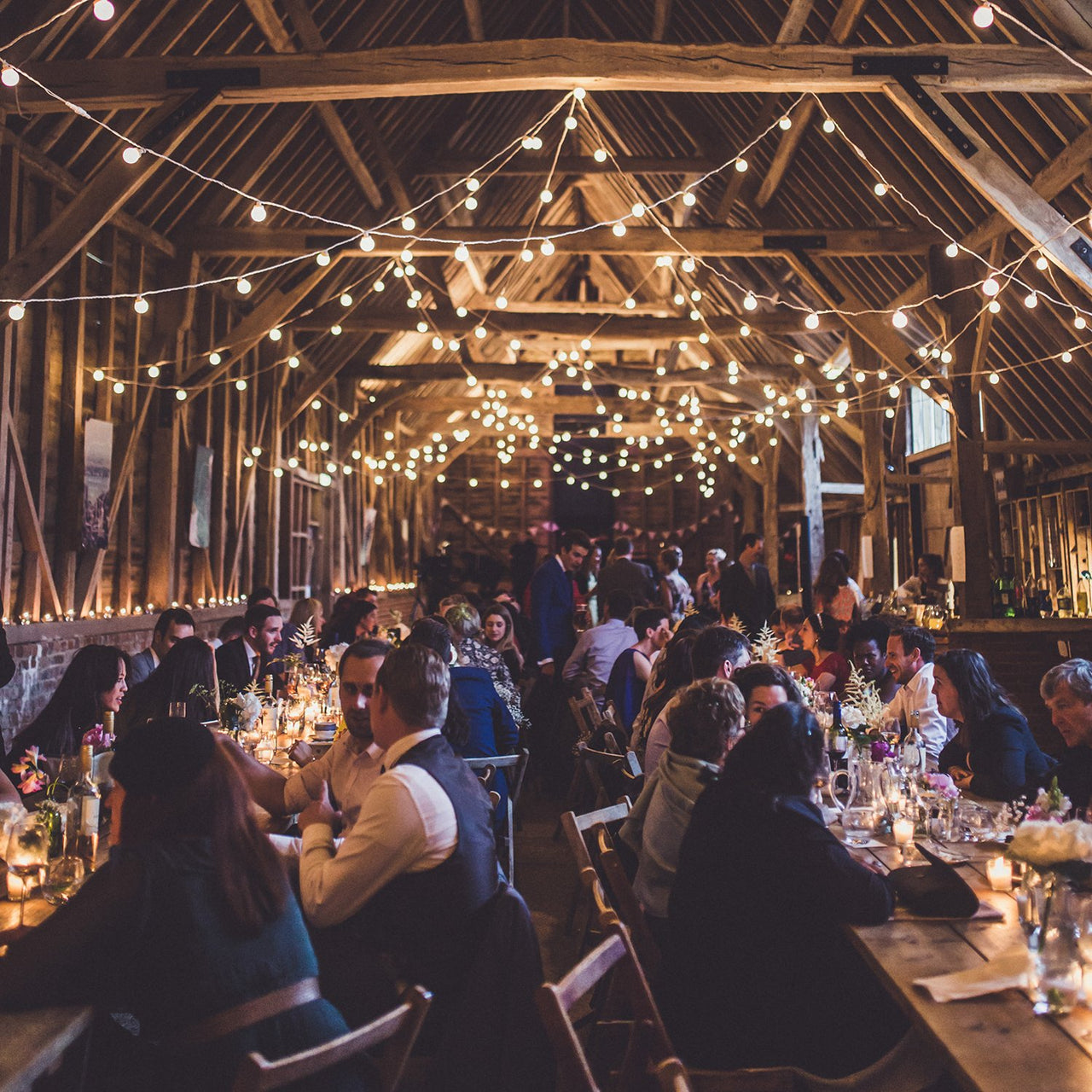 Pro Connect 100m 200er Party Lichterkette warmweiß koppelbar weißes Kabel