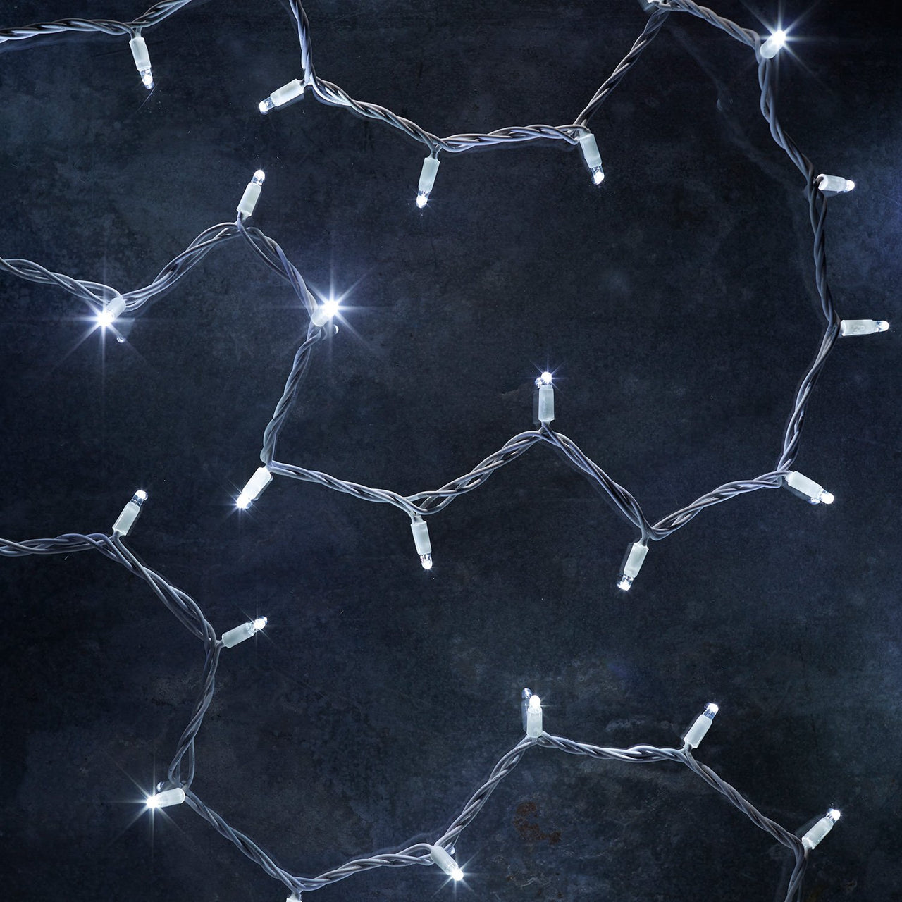 Pro Connect IP67, 10m 100er LED Lichterkette weiß koppelbar weißes Kabel