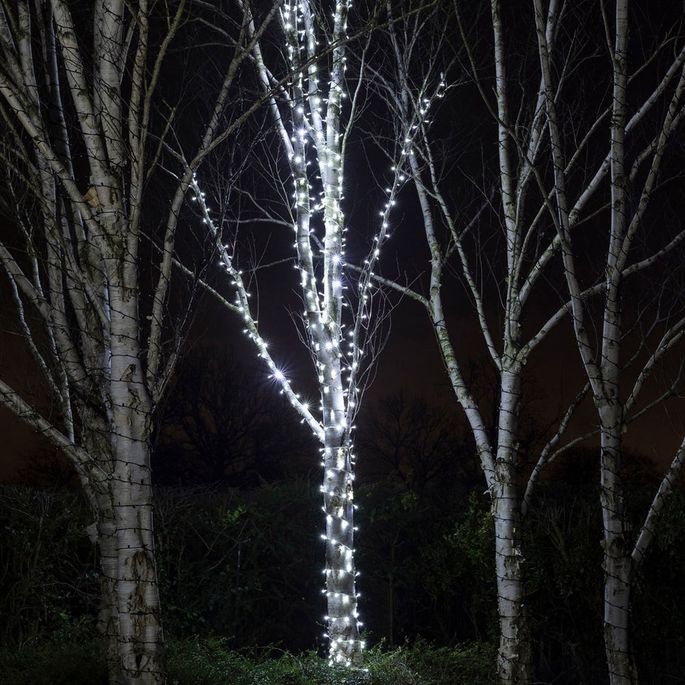 Pro Connect 5m 50er LED Lichterkette weiß koppelbar weißes Kabel IP67