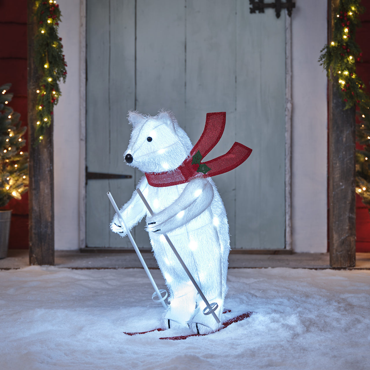 LED-Weihnachtsfigur Außen Polarbär