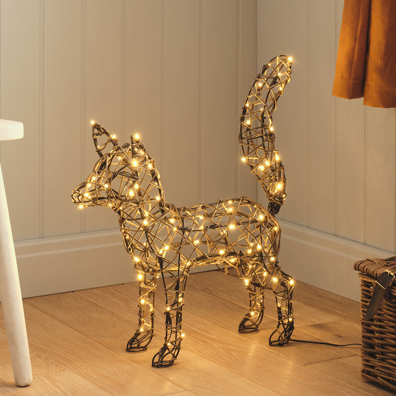 Sherwood Rattan LED-Gartenfiguren Fuchs