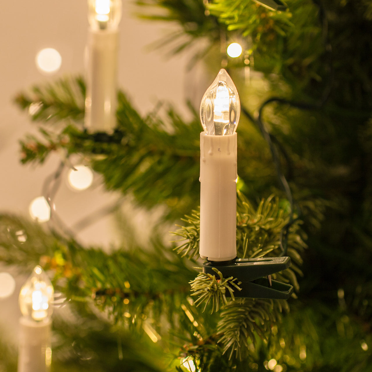 50er LED Weihnachtsbaumkerzen Lichterkette