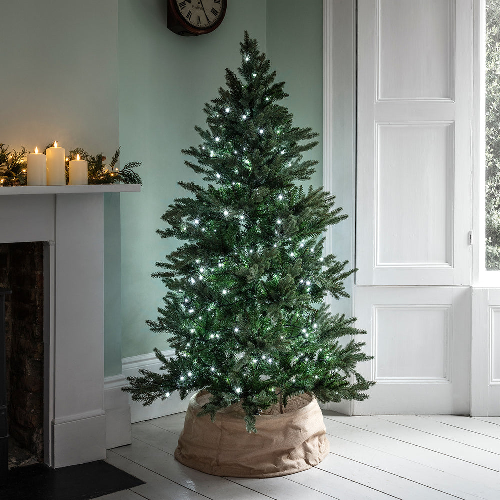Essential Connect 20m 200er LED Lichterkette weiß koppelbar grünes Kabel