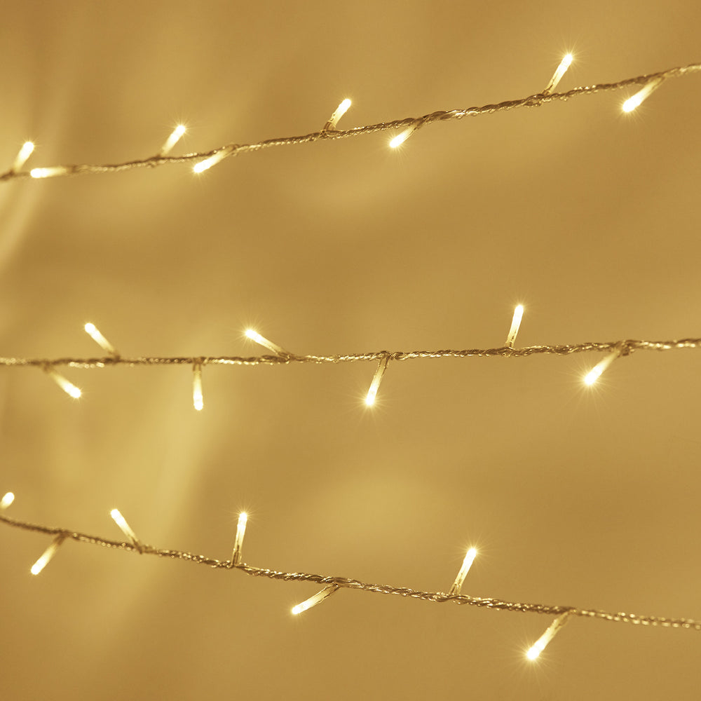Essential Connect 50m 500er LED Lichterkette warmweiß koppelbar transparentes Kabel