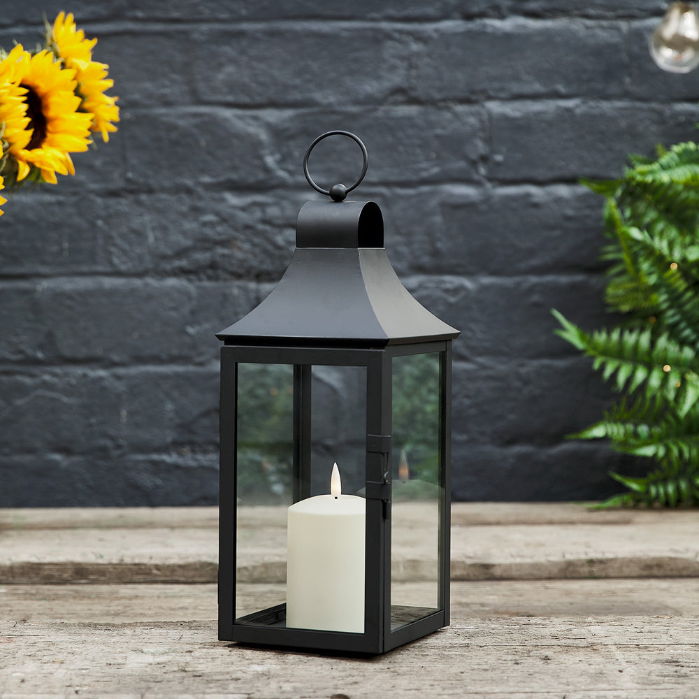34cm Albury Gartenlaterne mit TruGlow® Outdoor Kerze mit Fernbedienung