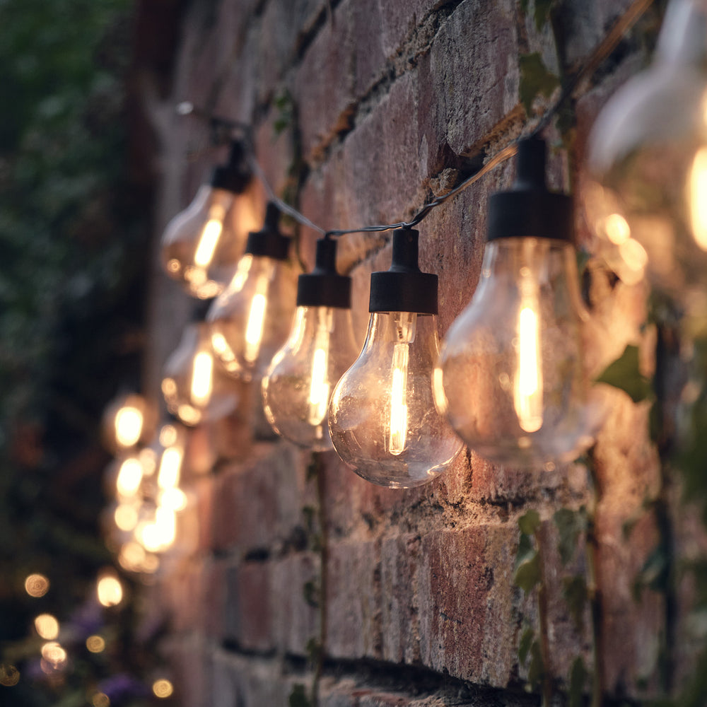 20er LED Party Lichterkette Retro Outdoor batteriebetrieben