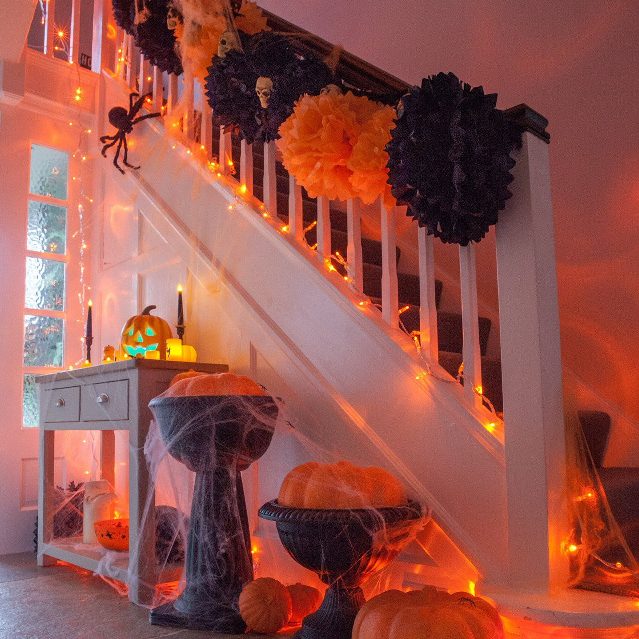 Core Connect 30m 300er LED Lichterkette orange koppelbar transparentes Kabel