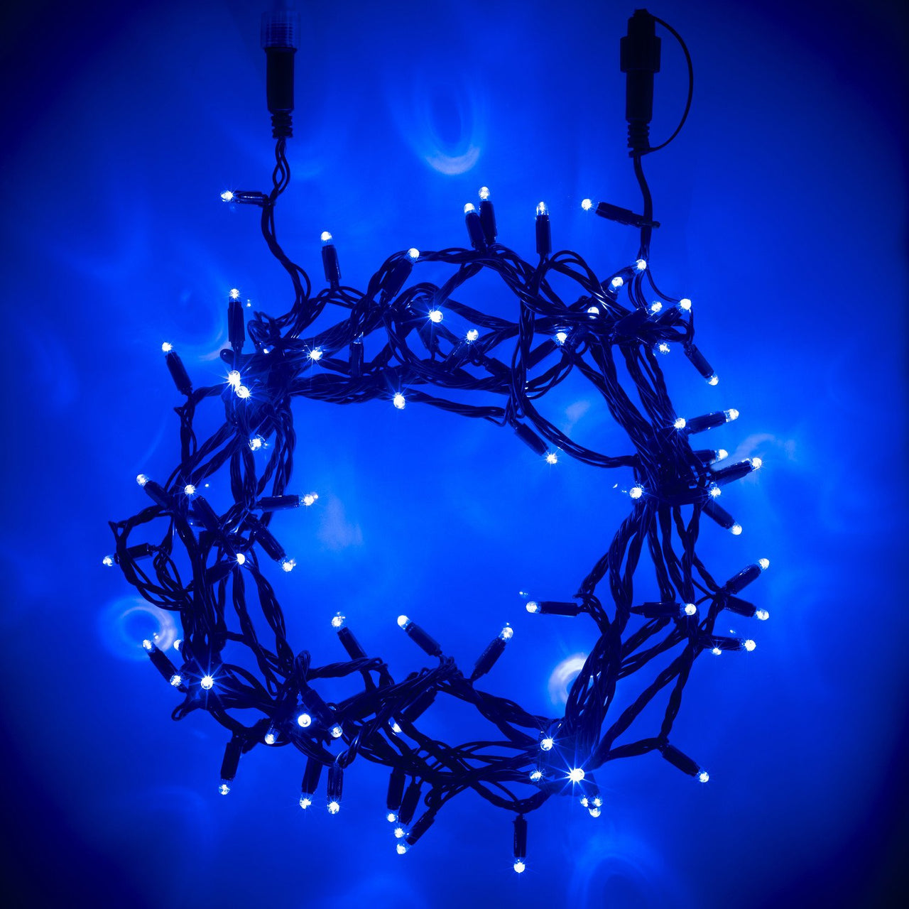 Core Connect 30m 300er LED Lichterkette blau koppelbar grünes Kabel