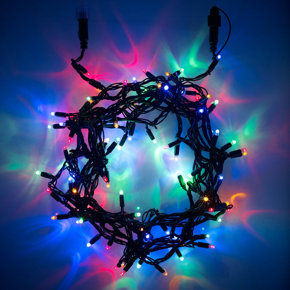 Core Connect 30m 300er LED Lichterkette bunt koppelbar grünes Kabel