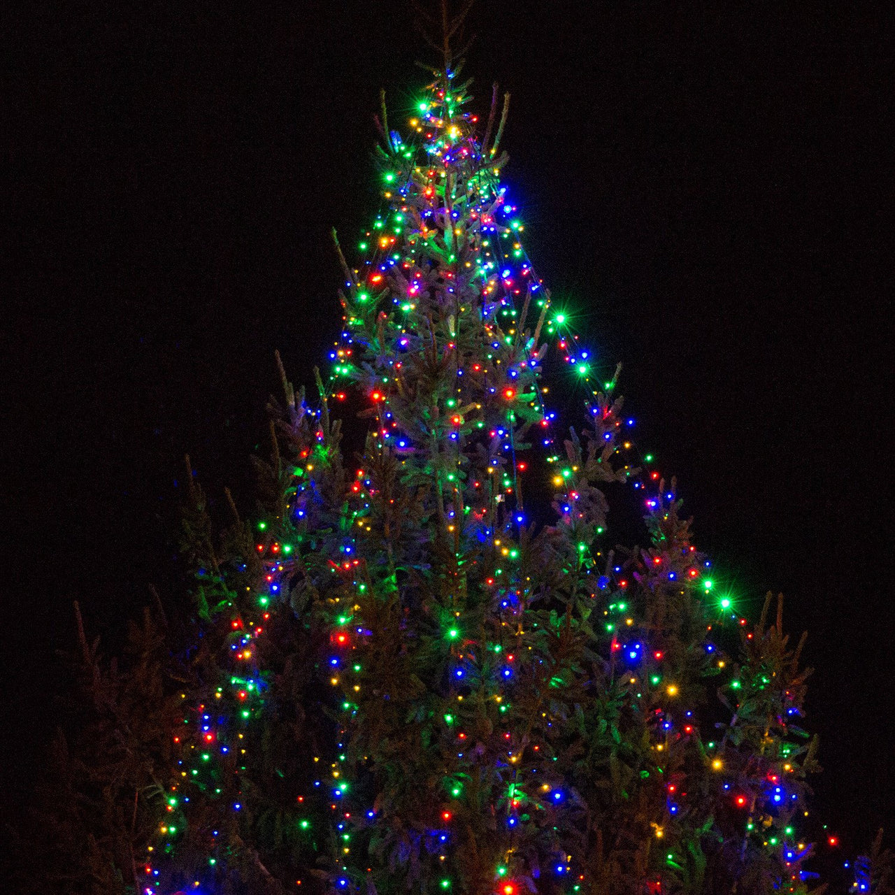 Core Connect 20m 200er LED Lichterkette bunt koppelbar grünes Kabel