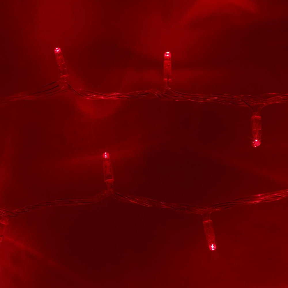 Core Connect 20m 200er LED Lichterkette rot koppelbar transparentes Kabel