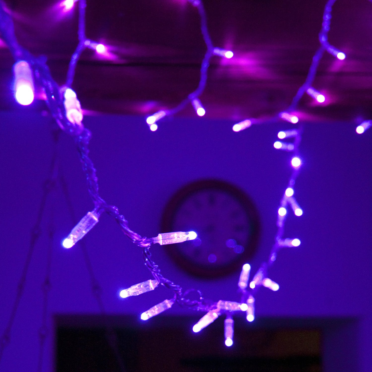 Core Connect 30m 300er LED Lichterkette lila koppelbar transparentes Kabel