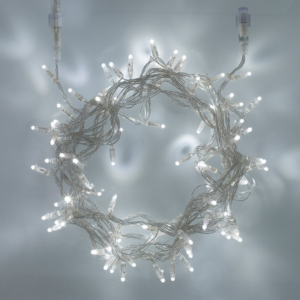 Core Connect 80m 800er LED Lichterkette weiß koppelbar transparentes Kabel
