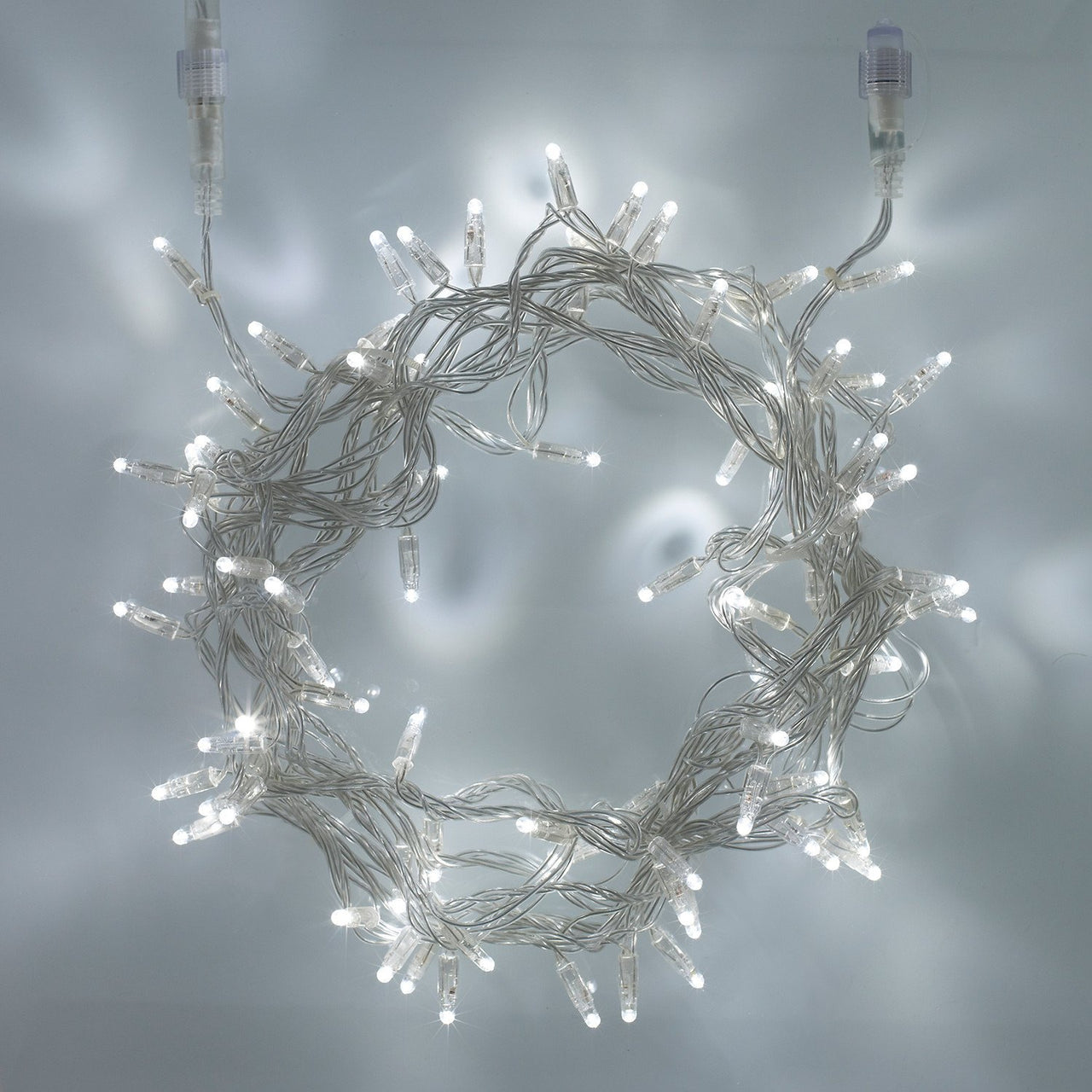 Core Connect 50m 500er LED Lichterkette weiß koppelbar transparentes Kabel