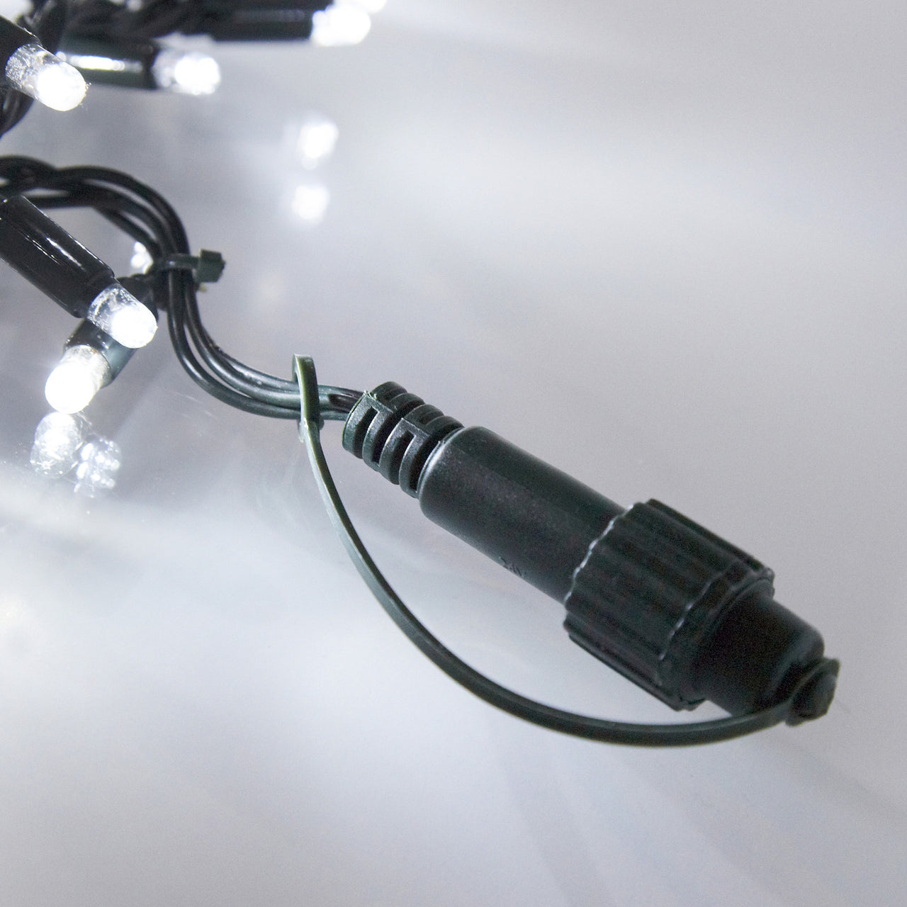 100er LED Lichterkette weiß koppelbar 10m