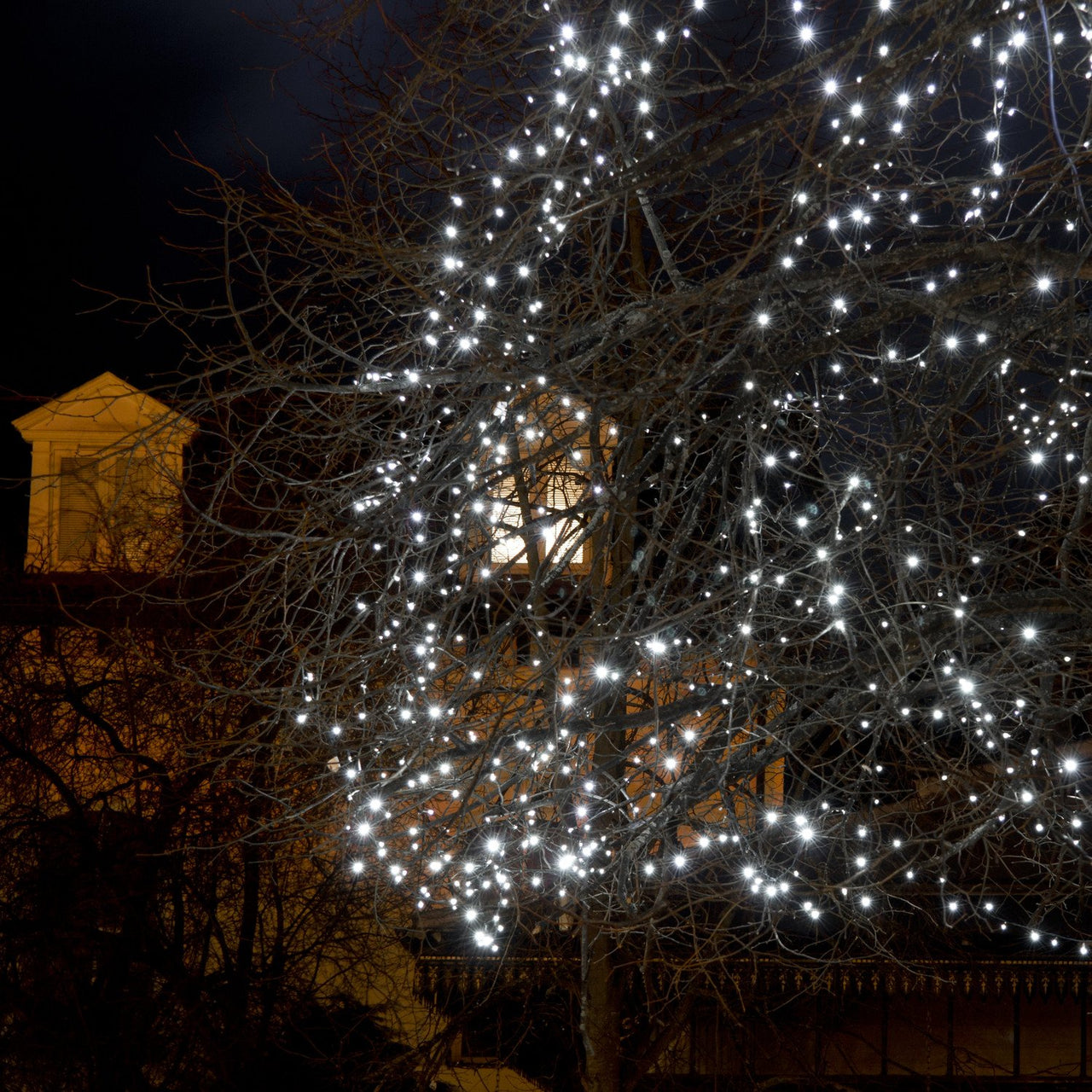 Core Connect 40m 400er LED Lichterkette weiß koppelbar grünes Kabel