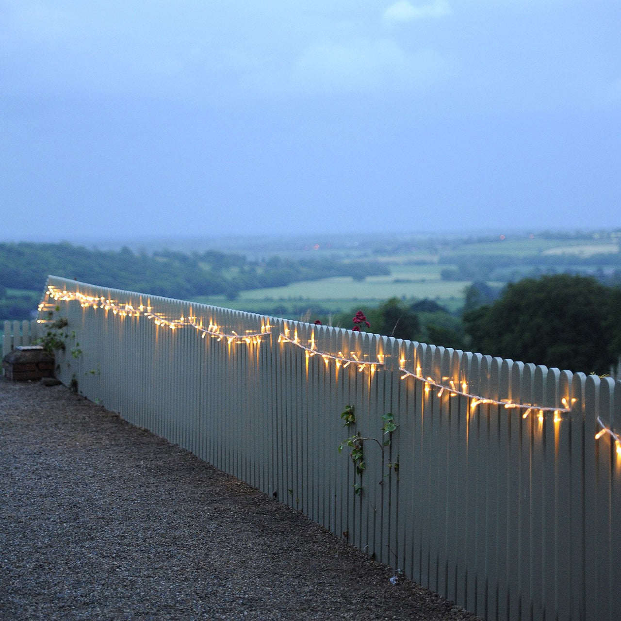 Core Connect 30m 300er LED Lichterkette warmweiß koppelbar transparentes Kabel