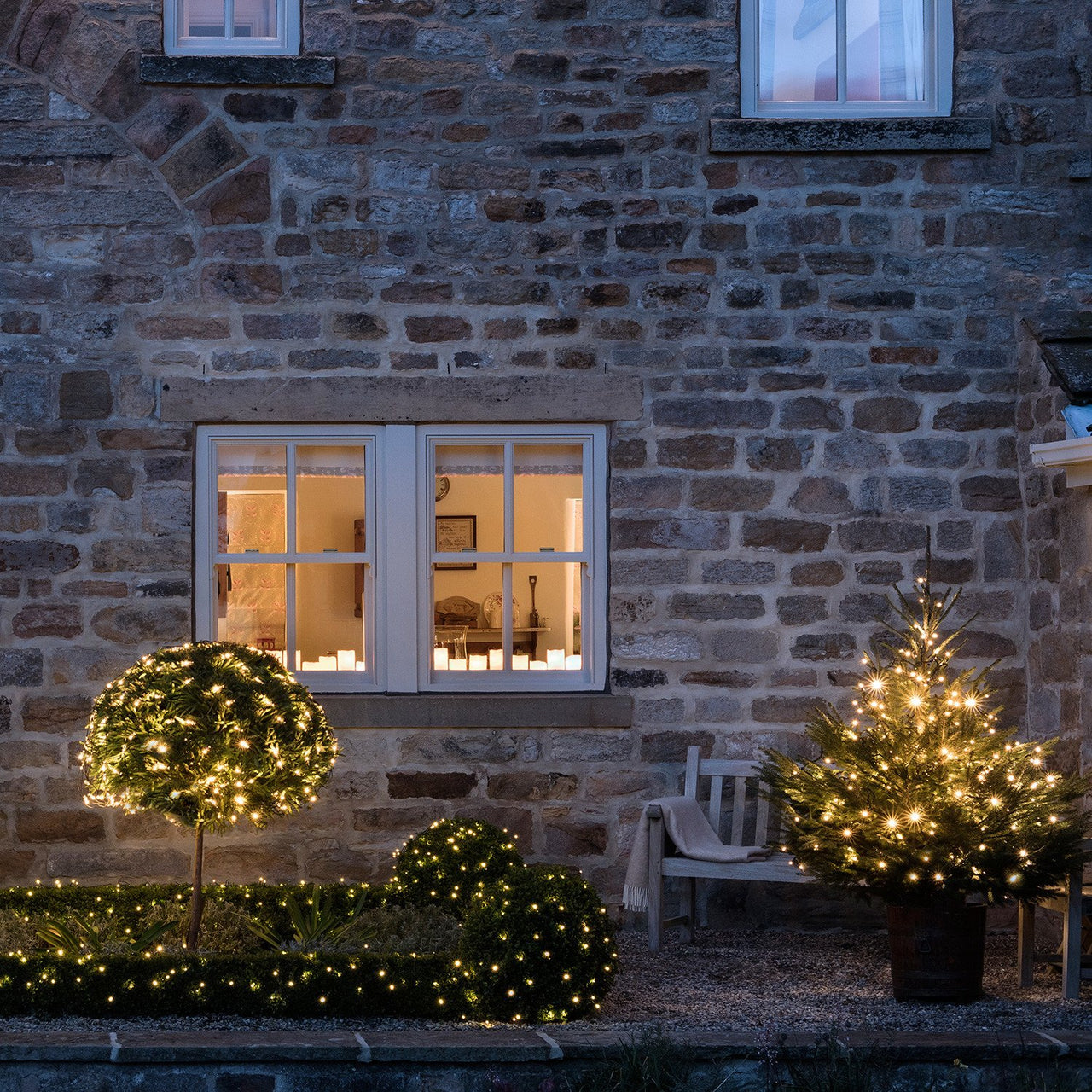 Core Connect 60m 600er LED Lichterkette warmweiß koppelbar grünes Kabel