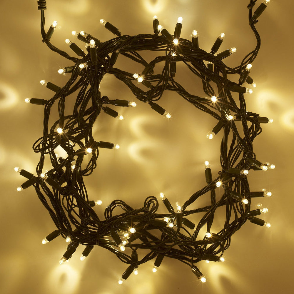 Core Connect 70m 700er LED Lichterkette warmweiß koppelbar grünes Kabel