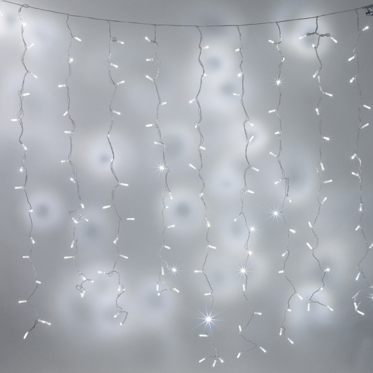 Core Connect 4m x 2m 384er LED Lichtervorhang weiß koppelbar transparentes Kabel