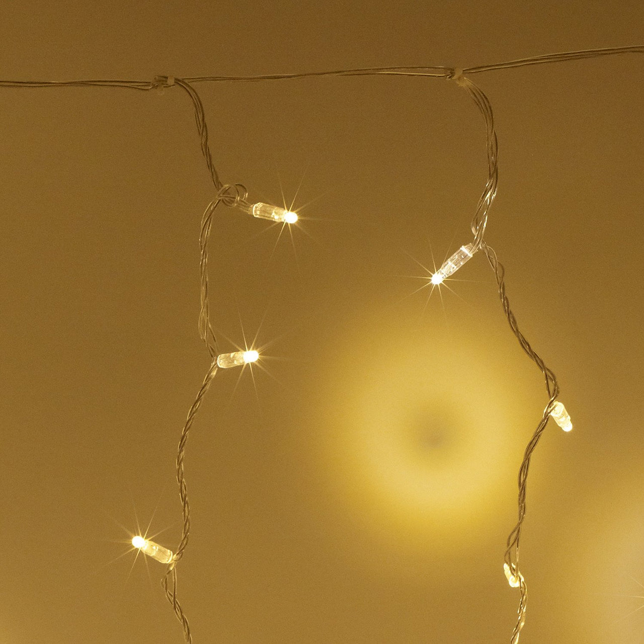 Core Connect 4m x 2m 384er LED Lichtervorhang warmweiß koppelbar transparentes Kabel