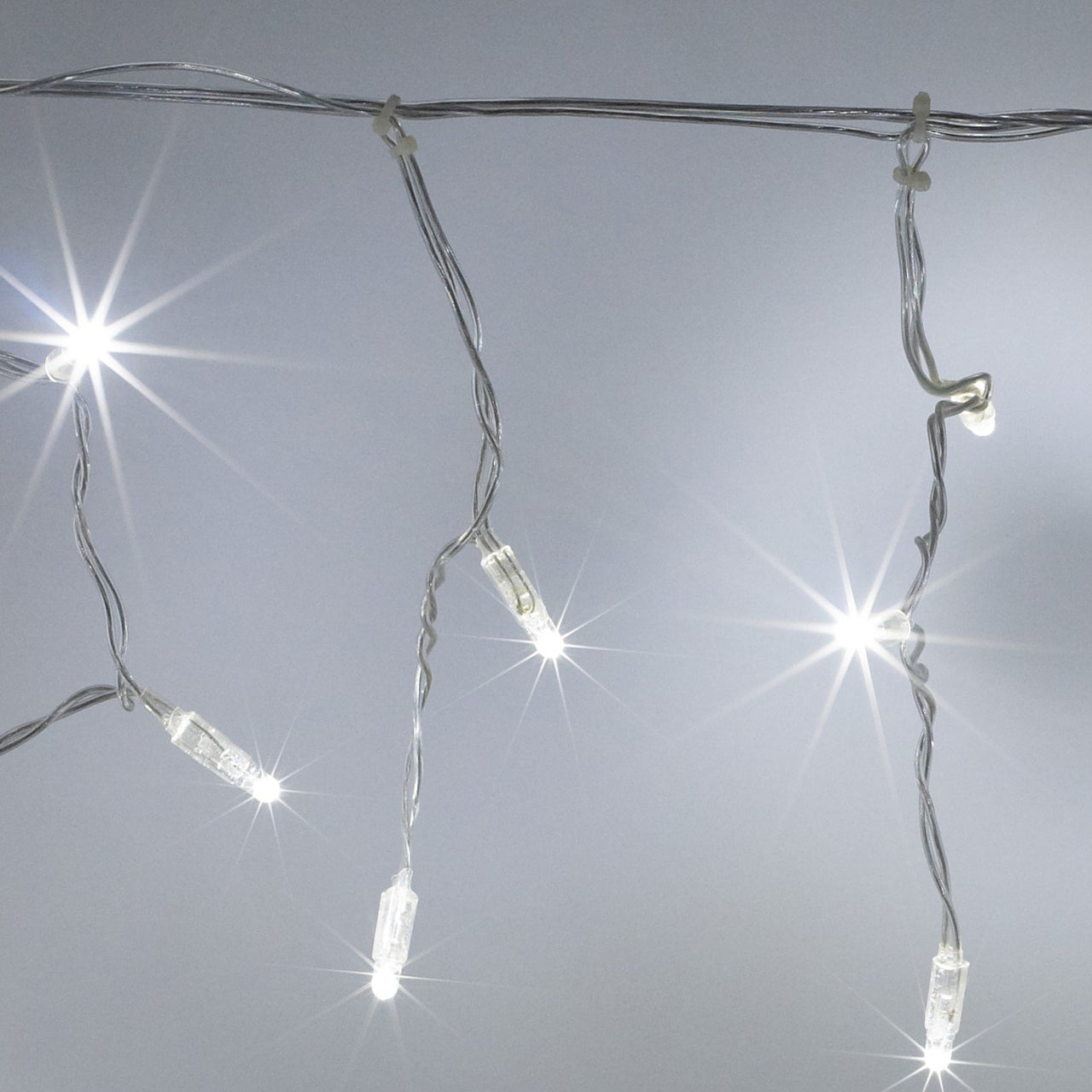 Core Connect 8m 256er LED Eiszapfen Lichterkette weiß koppelbar transparentes Kabel
