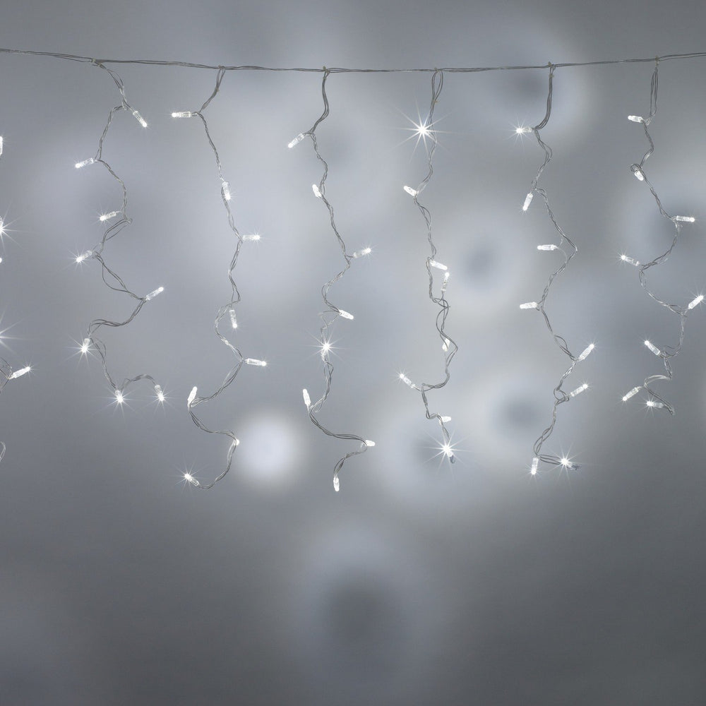 Core Connect 14m x 1m 672er LED Lichtervorhang weiß koppelbar transparentes Kabel
