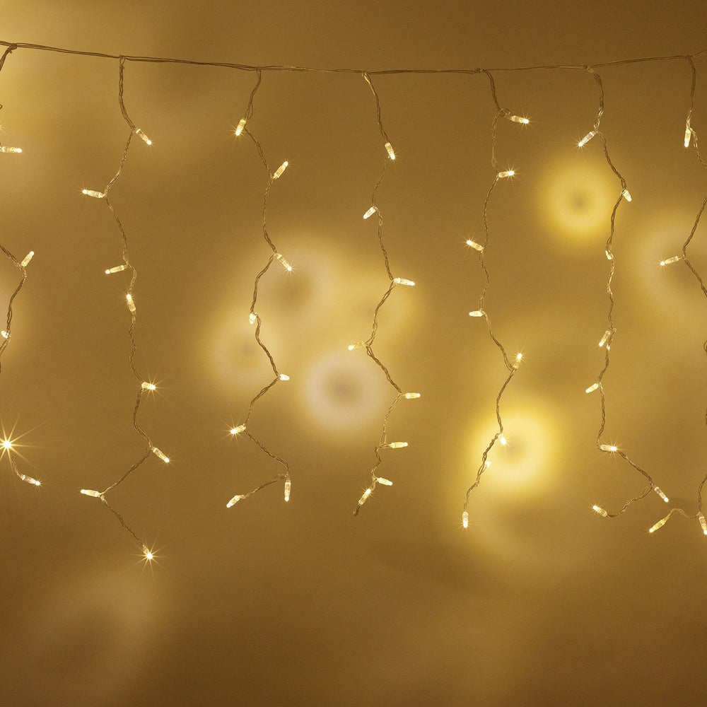 Core Connect 12m x 1m 576er LED Lichtervorhang warmweiß koppelbar transparentes Kabel
