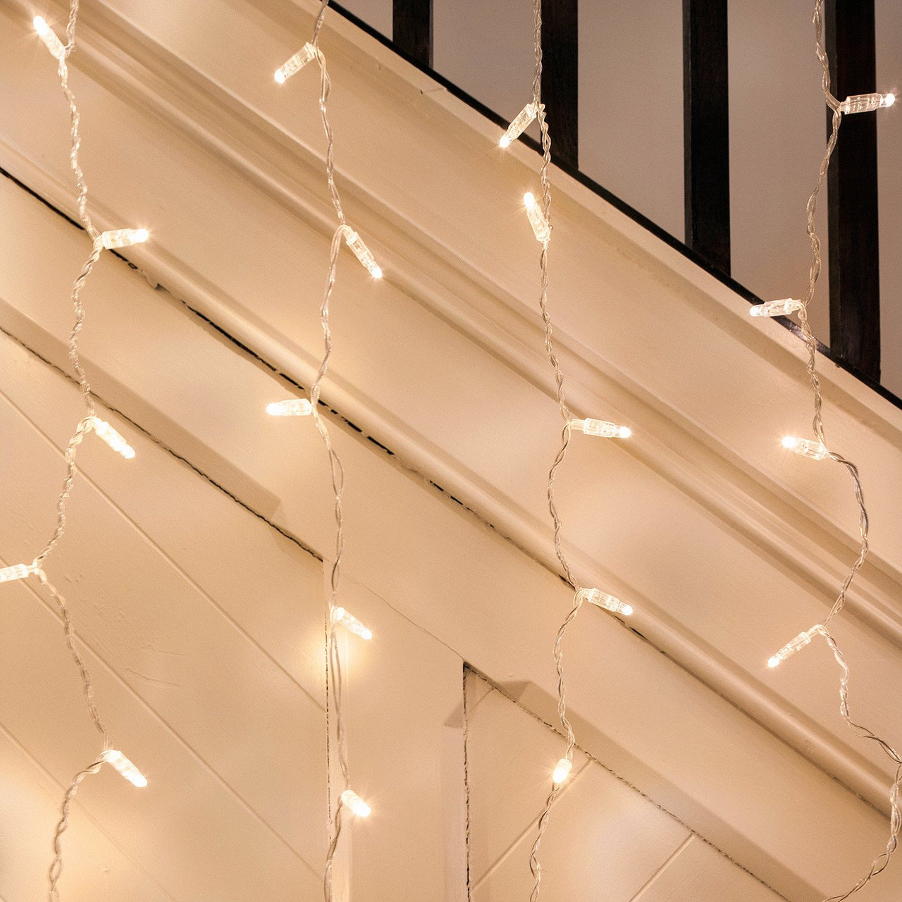 Core Connect 6m x 1m 288er LED Lichtervorhang warmweiß koppelbar transparentes Kabel