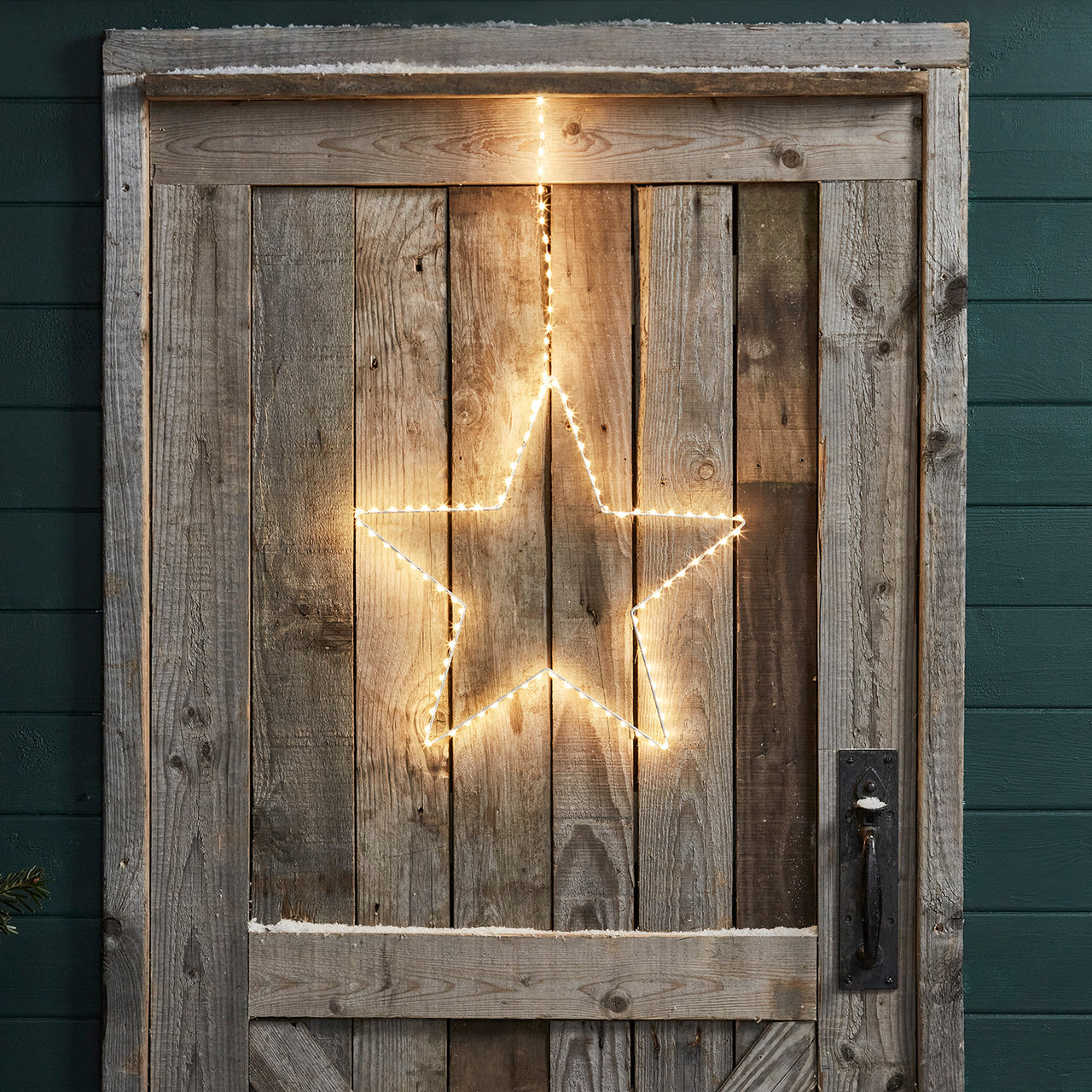 LED Stern Duo Weihnachtsbeleuchtung außen