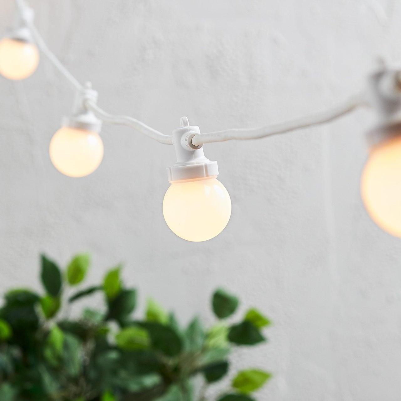Pro Connect 110m 220er Party Lichterkette warmweiß koppelbar weißes Kabel