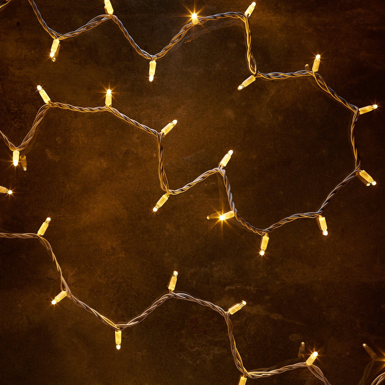 Pro Connect 145m 1450er LED Lichterkette gold warmweiß koppelbar weißes Kabel