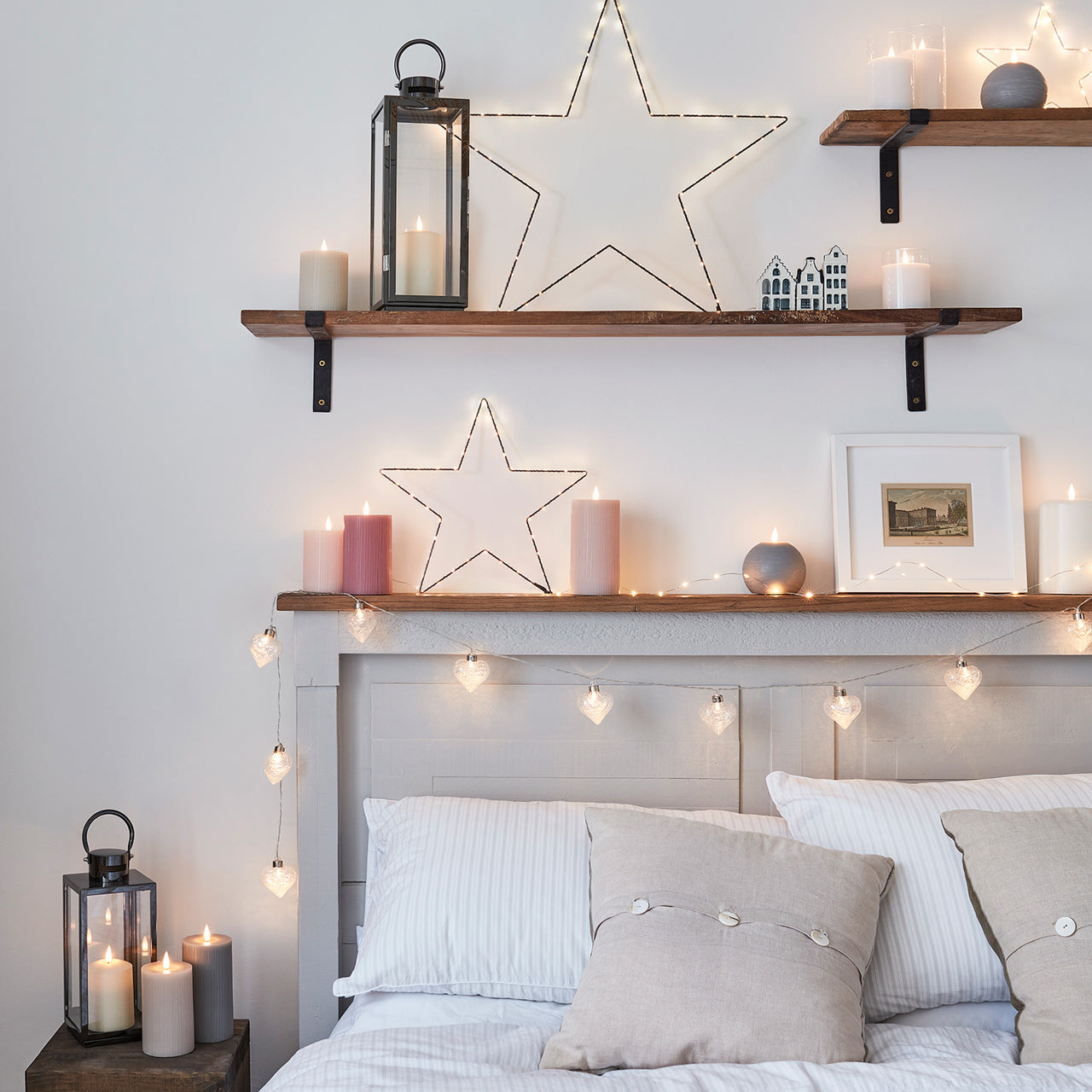 TruGlow® LED Kerzen Trio weiß in Gläsern mit Fernbedienung